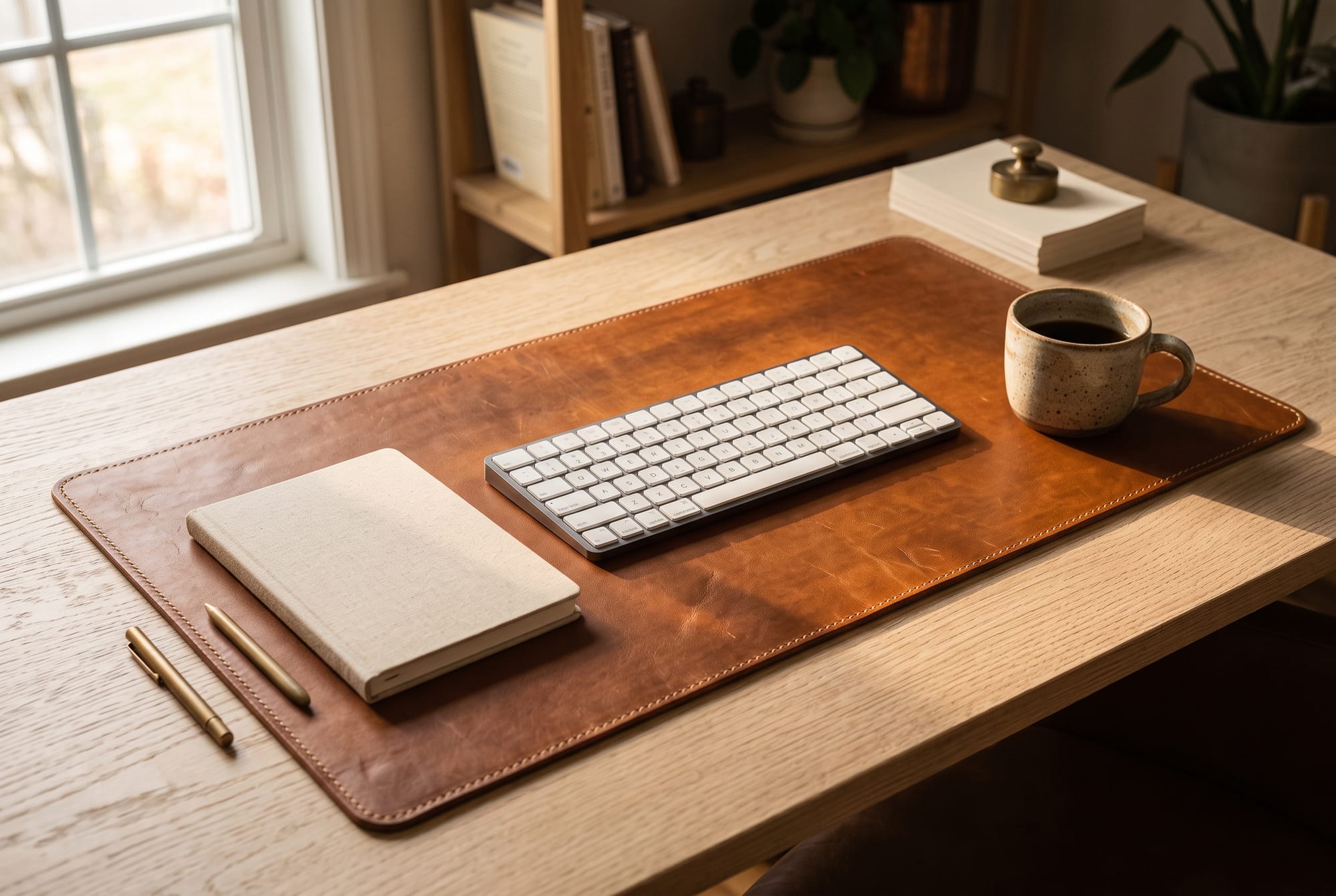 The Leather Desk Pad: What Size to Buy, and What It Becomes in Five Years